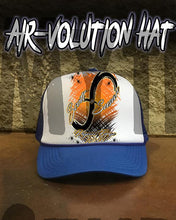 H048 Custom Airbrush Personalized Infinity Sign Snapback Trucker Hat Design Yours