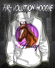 I004 Personalized Airbrush Horse Hoodie Sweatshirt Design Yours
