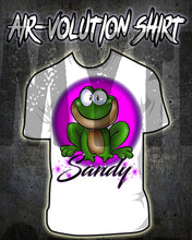 I015 Personalized Airbrush Frog Tee Shirt Design Yours