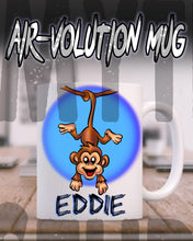 I016 Personalized Airbrush Monkey Ceramic Coffee Mug Design Yours