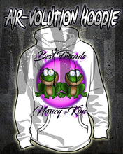 I022 Personalized Airbrush Best Friend Frogs Hoodie Sweatshirt Design Yours