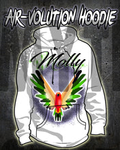 I029 Personalized Airbrush Bird Hoodie Sweatshirt Design Yours