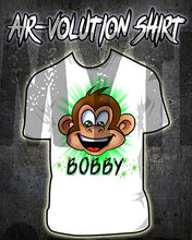 LB008 custom personalized airbrush little Monkey Tee Shirt