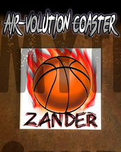 LG002 Custom Airbrush Personalized Basketball Ceramic Coaster Design Yours