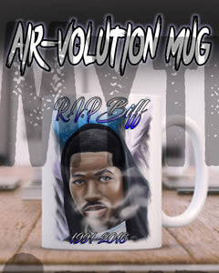 X004 Personalized Airbrush Portrait Ceramic Coffee Mug Design Yours
