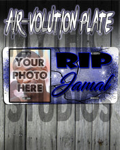PT002 Personalized Airbrush Your Photo On a License Plate Tag Design Yours