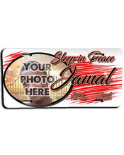 PT004 Personalized Airbrush Your Photo On a License Plate Tag Design Yours