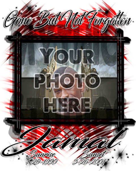 PT005 Personalized Airbrush Your Photo On a License Plate Tag Design Yours