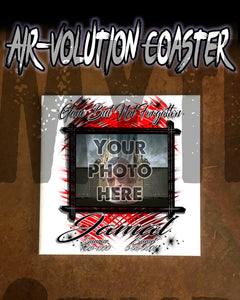 PT005 Personalized Airbrush Your Photo On a Ceramic Coaster Design Yours