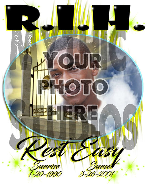 PT007 Personalized Airbrush Your Photo On a License Plate Tag Design Yours