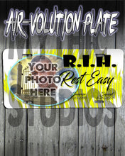 PT007 Personalized Airbrush Your Photo On a License Plate Tag Design Yours