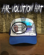 PT008 Personalized Airbrush Your Photo On a Snapback Trucker Hat Design Yours