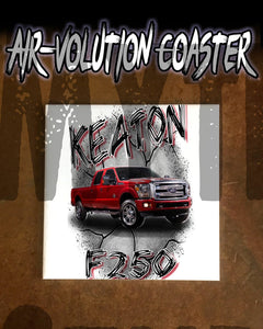 PTV001 Personalized Airbrush Your Vehicle On a Ceramic Coaster Design Yours